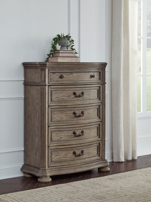 Ardenfield - Light Brown - Five Drawer Chest - Tallahassee Discount Furniture (FL)