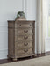 Ardenfield - Light Brown - Five Drawer Chest - Tallahassee Discount Furniture (FL)