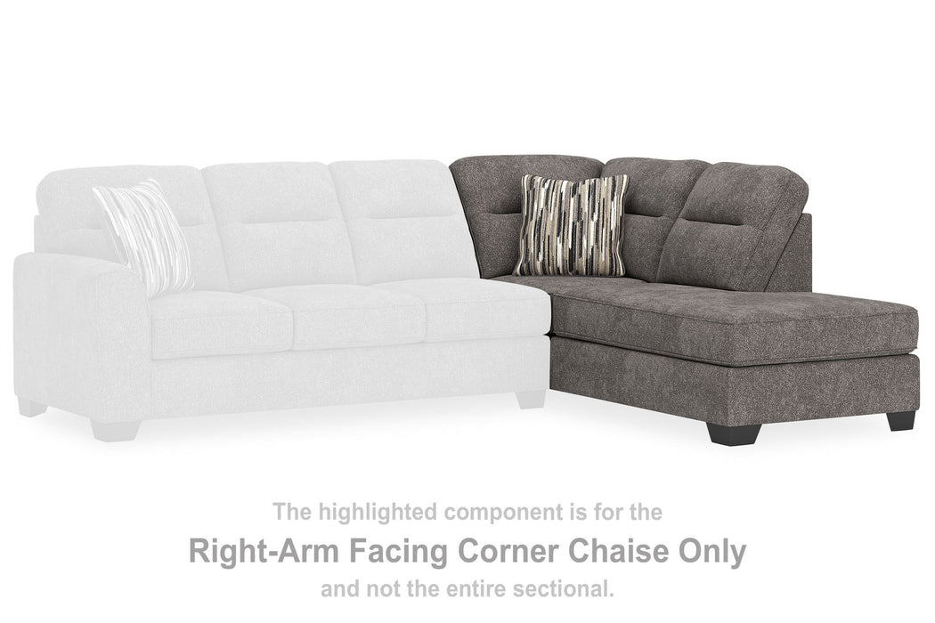 Olten - Graphite - RAF Corner Chaise - Tallahassee Discount Furniture (FL)