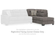 Olten - Graphite - RAF Corner Chaise - Tallahassee Discount Furniture (FL)