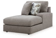 Lindon - RAF Corner Chaise - Smoke - Tallahassee Discount Furniture (FL)