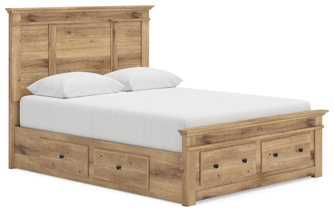 Makidern - Panel Storage Bed With 2 Under Bed Storage Units - Tallahassee Discount Furniture (FL)