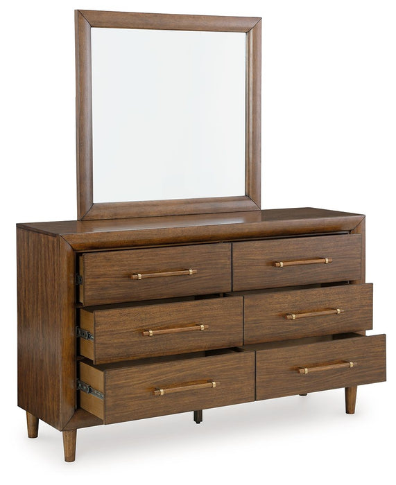 Lyncott - Brown - Dresser And Mirror - Tallahassee Discount Furniture (FL)