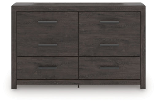 Prendonea - Six Drawer Dresser - Charcoal - Tallahassee Discount Furniture (FL)
