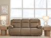 Glencroft - Power Reclining Sofa With Adjustable Headrest - Sahara - Tallahassee Discount Furniture (FL)
