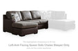 Castille Way - LAF Queen Sofa Chaise Sleeper - Fossil - Tallahassee Discount Furniture (FL)