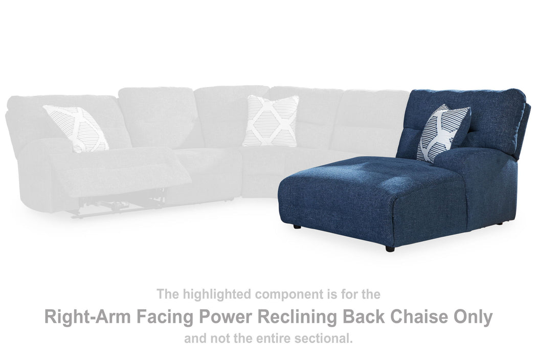 Acklen Place - Navy - Raf Power Reclining Back Chaise - Tallahassee Discount Furniture (FL)