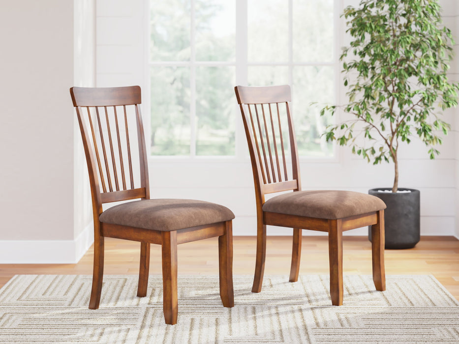 Berringer - Dining UPH Side Chair (Set of 2) - Rustic Brown - Tallahassee Discount Furniture (FL)
