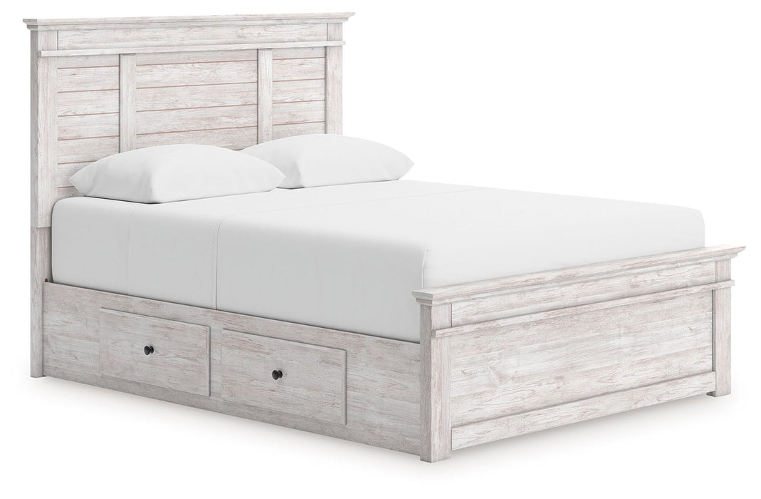 Makidern - Panel Storage Bed With Under Bed Storage Unit - Tallahassee Discount Furniture (FL)