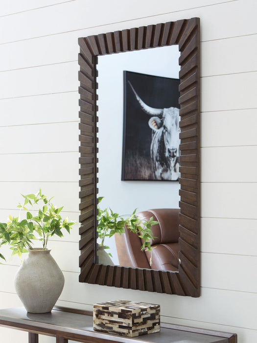 Advin - Dark Brown - Accent Mirror - Tallahassee Discount Furniture (FL)