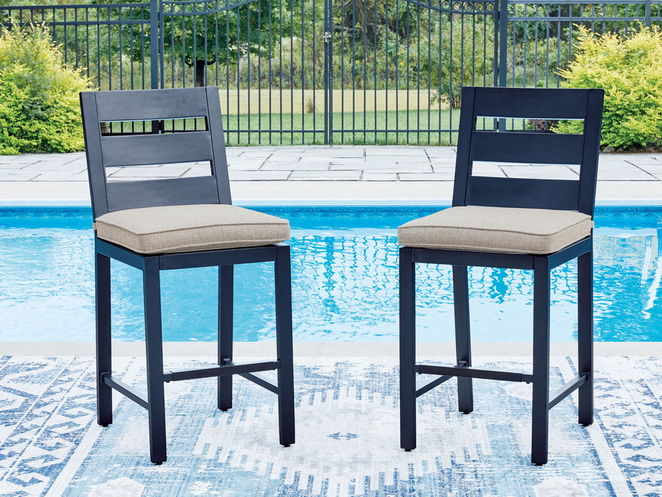 East Beach - Barstool (Set of 2) - Blue - Tallahassee Discount Furniture (FL)