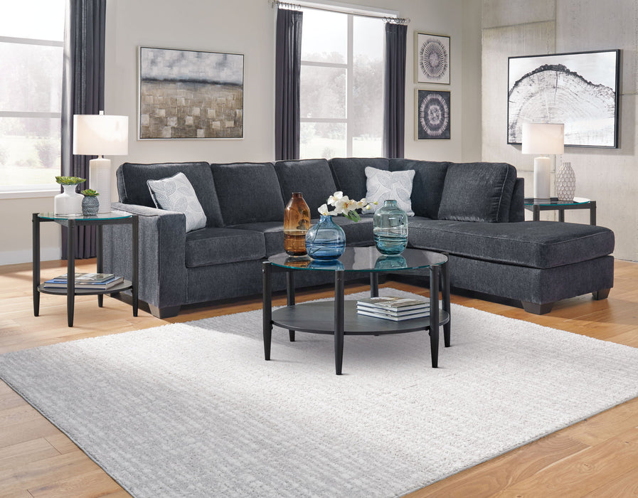 Altari - Right Arm Facing Corner Chaise With Sleeper 2 Pc Sectional - Slate - Tallahassee Discount Furniture (FL)