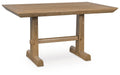 Ridgester - Rectangular Dining Room Counter Table - Light Brown - Tallahassee Discount Furniture (FL)