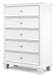 Fortman - White - Five Drawer Chest - Tallahassee Discount Furniture (FL)