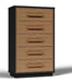 Kozmour - Five Drawer Chest - Black / Brown - Tallahassee Discount Furniture (FL)