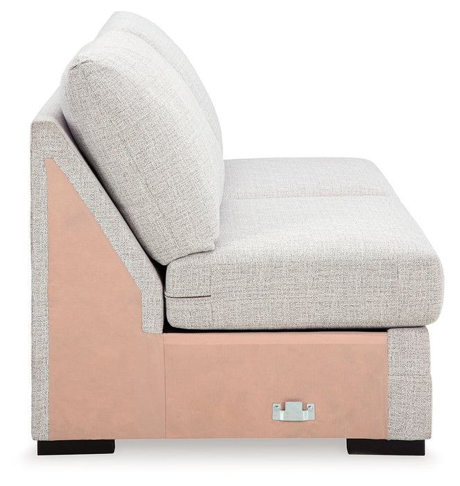 Koralynn - Armless Loveseat - Stone - Tallahassee Discount Furniture (FL)