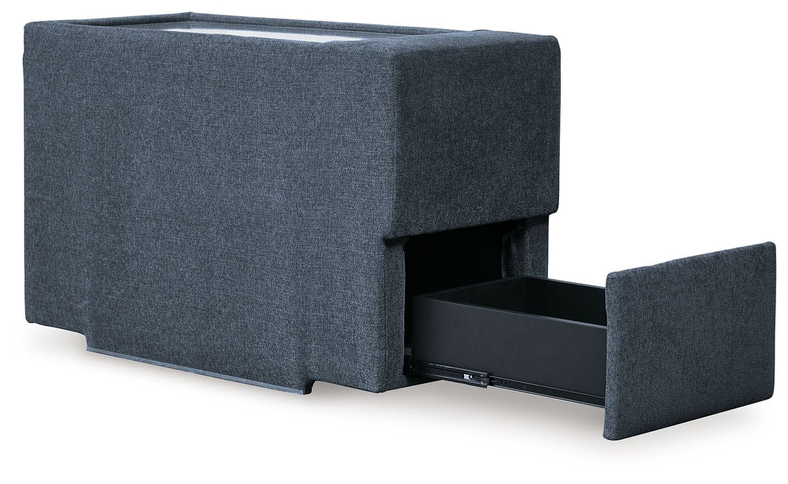 Modmax - Ink - Console With Storage - Fabric - Tallahassee Discount Furniture (FL)