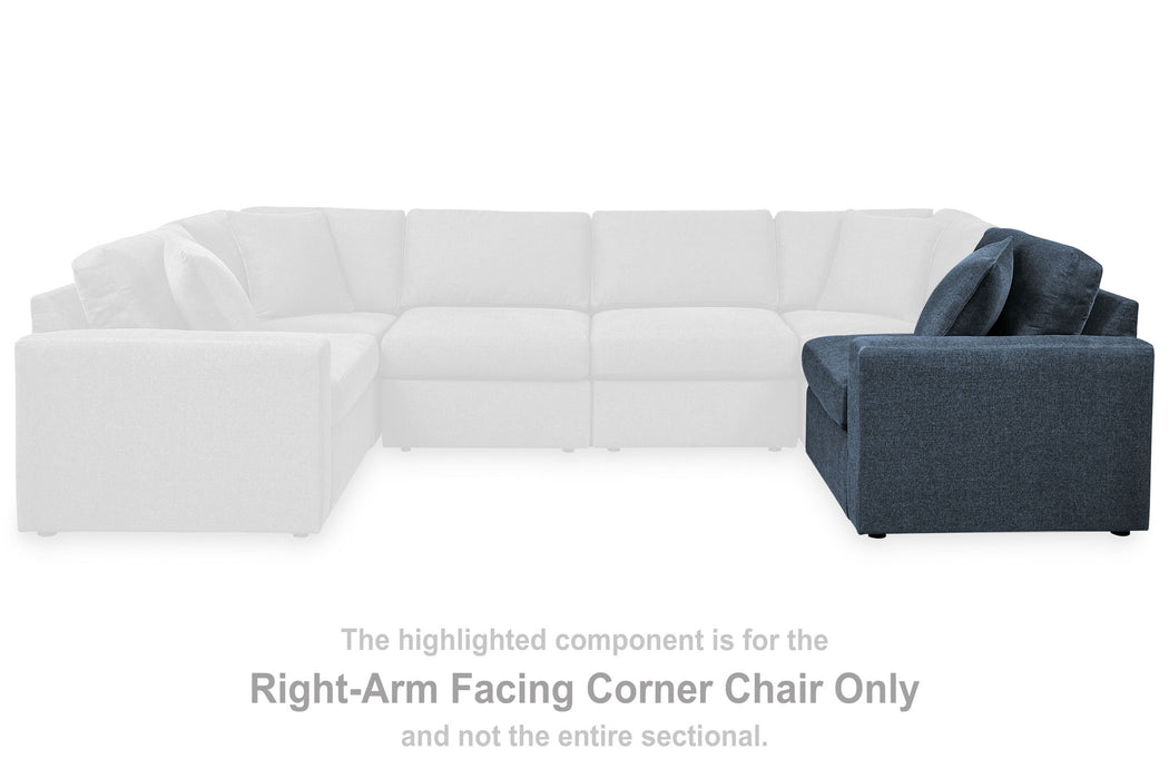 Modmax - Ink - Raf Corner Chair - Fabric - Tallahassee Discount Furniture (FL)