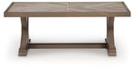 Laguna Heights - Rectangular Cocktail Table - Beige - Tallahassee Discount Furniture (FL)