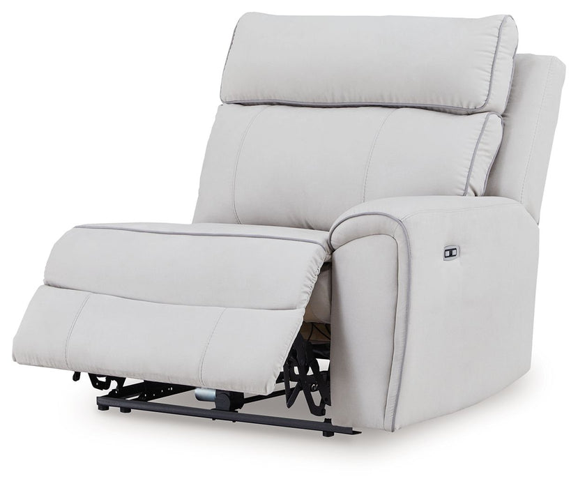 Social Pointe - Pearl / Ash - RAF Zero Wall Power Recliner - Tallahassee Discount Furniture (FL)