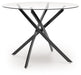 Pharwynn - 5 Pc. - Dining Room Table, 4 Side Chair - Black - Tallahassee Discount Furniture (FL)