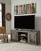Wynnlow - Gray - TV Stand With Faux Firebrick Fireplace Insert - Tallahassee Discount Furniture (FL)