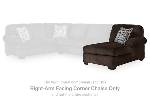 Kimlee - Chocolate - RAF Corner Chaise - Tallahassee Discount Furniture (FL)