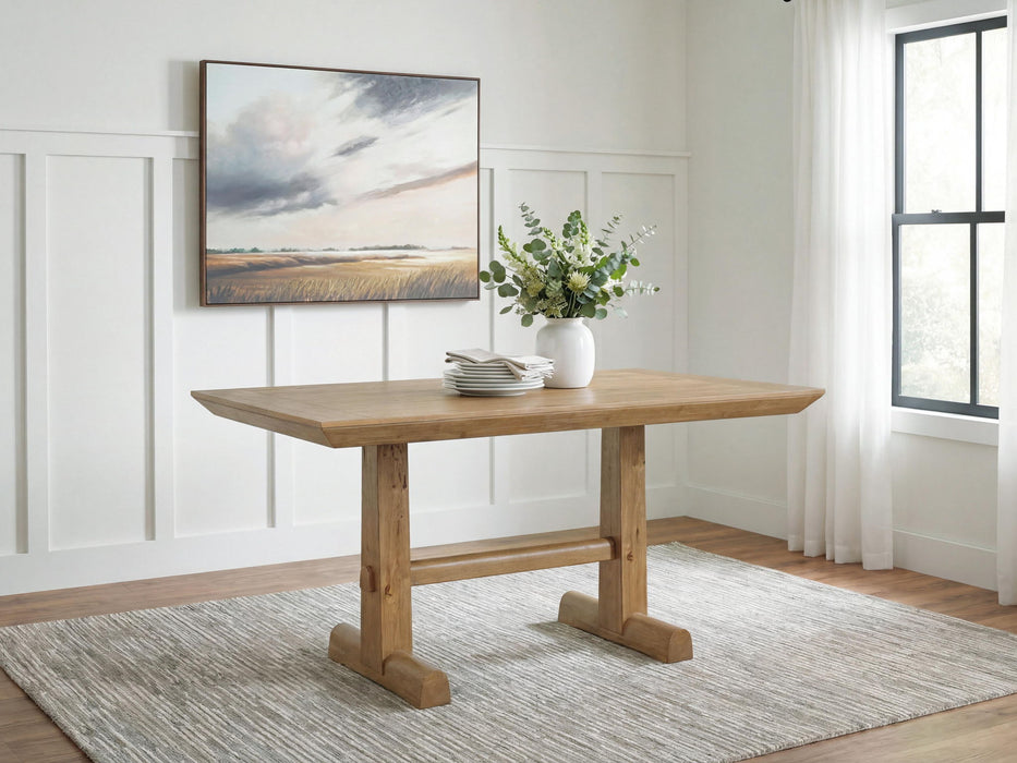 Ridgester - Rectangular Dining Room Counter Table - Light Brown - Tallahassee Discount Furniture (FL)