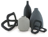 Leithick - Black / Tan / Gray - Accessory Set (Set of 5) - Tallahassee Discount Furniture (FL)