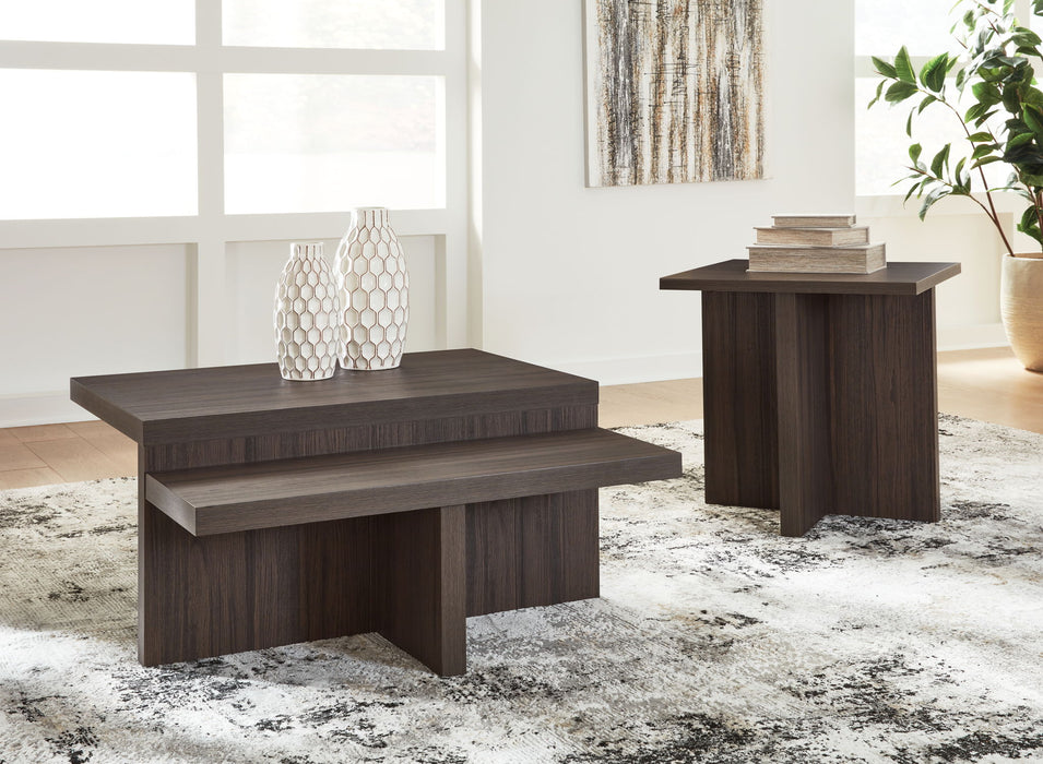 Zendex - Brown - Occasional Table Set (Set of 2) - Tallahassee Discount Furniture (FL)