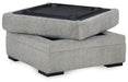 Casselbury - Cement - Ottoman With Storage - Tallahassee Discount Furniture (FL)