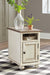 Realyn - Chair Side End Table - AC / USB - White / Brown - Tallahassee Discount Furniture (FL)