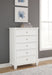Fortman - White - Five Drawer Chest - Tallahassee Discount Furniture (FL)