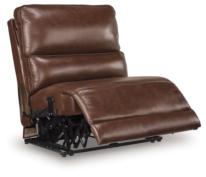 DeepWakes - Power Armless Recliner With Adjustable Headrest - Canyon - Tallahassee Discount Furniture (FL)