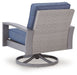 Half Moon Beach - Swivel Lounge With Cushion - Blue / Gray - Tallahassee Discount Furniture (FL)