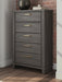 Vonitta Bay - Five Drawer Chest - Dark Brown - Tallahassee Discount Furniture (FL)