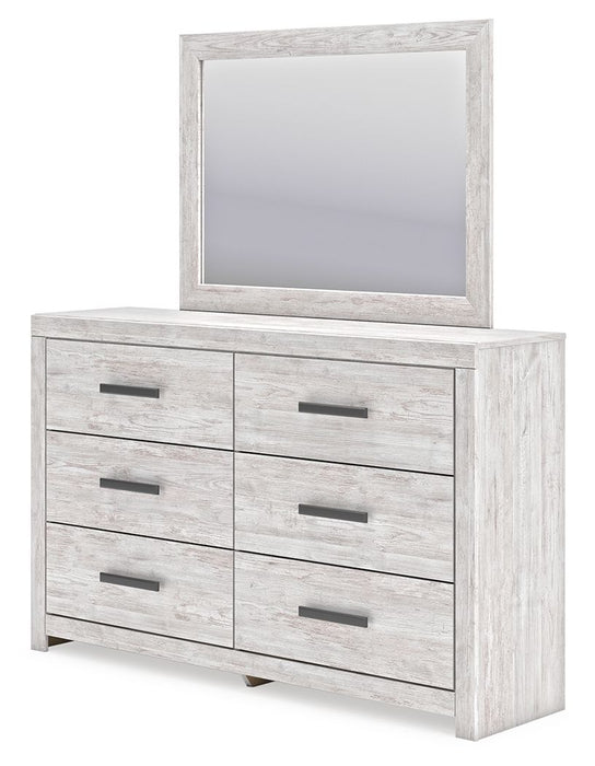 Cayboni - Whitewash - Dresser And Mirror - Tallahassee Discount Furniture (FL)