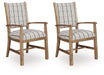 Ridgester - Dining Upholstered Arm Chair (Set of 2) - Light Brown - Tallahassee Discount Furniture (FL)