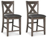 Caitbrook - Upholstered Barstool (Set of 2) - Gray - Tallahassee Discount Furniture (FL)