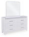 Jarlee - Dresser And Mirror - White - Tallahassee Discount Furniture (FL)