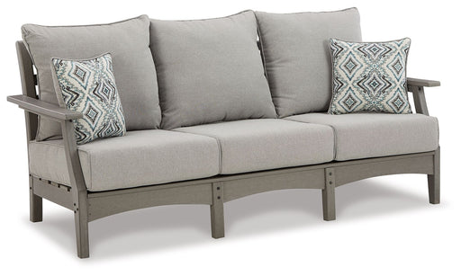 Visola - Sofa with Cushion - Gray - Tallahassee Discount Furniture (FL)