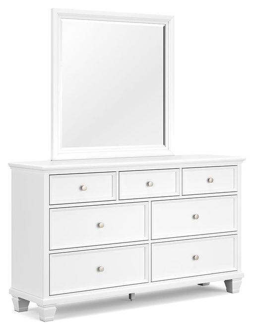 Fortman - White - Dresser And Mirror - Tallahassee Discount Furniture (FL)