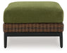 Horizon Hall - Brown / Green - Ottoman With Cushion - Tallahassee Discount Furniture (FL)