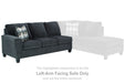 Abinger - Smoke - LAF Sofa - Tallahassee Discount Furniture (FL)