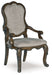 Maylee - Dark Brown - Dining Upholstered Arm Chair (Set of 2) - Tallahassee Discount Furniture (FL)