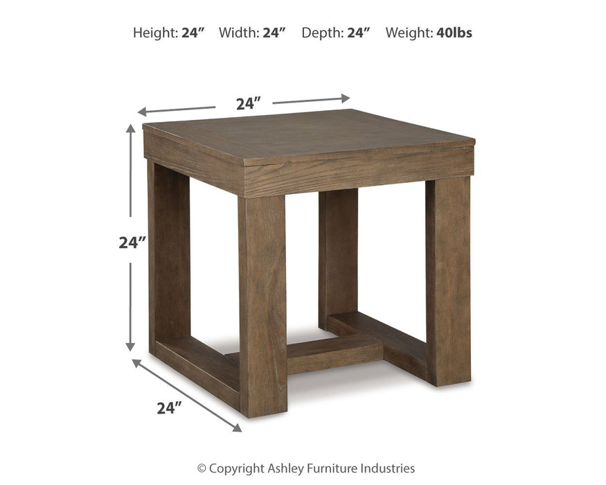 Cariton - Square End Table - Gray - Tallahassee Discount Furniture (FL)