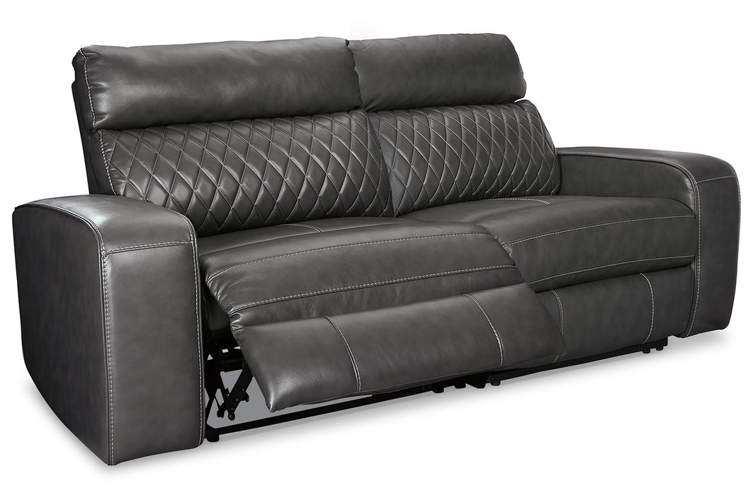 Samperstone - Power Reclining Sectional - Tallahassee Discount Furniture (FL)