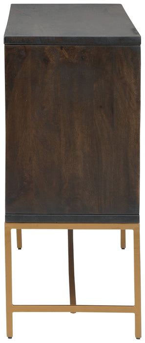 Elinmore - Brown / Gold Finish - Accent Cabinet - Tallahassee Discount Furniture (FL)