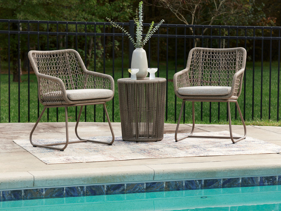 Majors Beach - Outdoor Table And 2 Chairs (Set of 3) - Beige - Tallahassee Discount Furniture (FL)