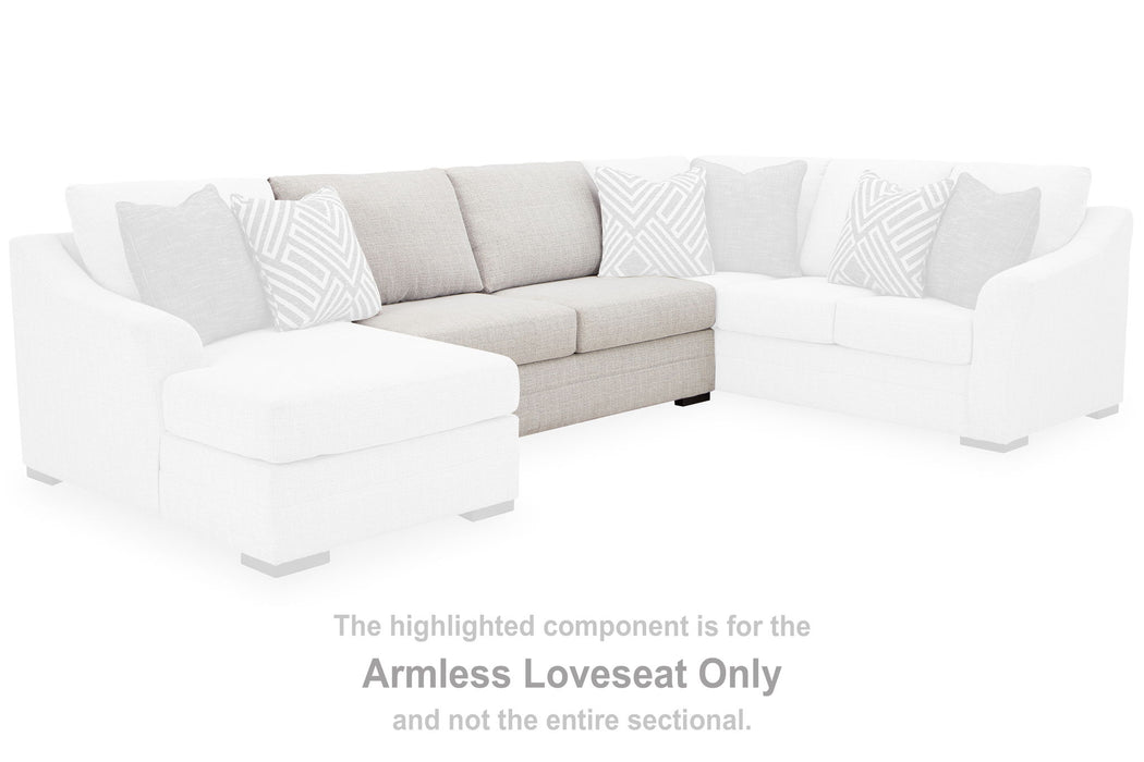 Koralynn - Armless Loveseat - Stone - Tallahassee Discount Furniture (FL)